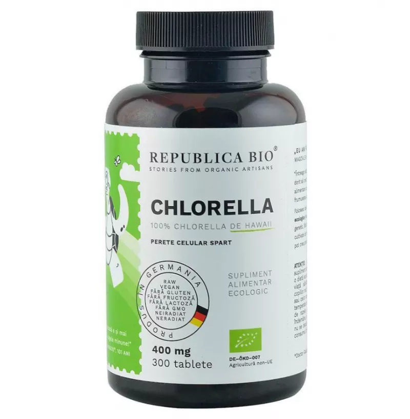 REPUBLICA BIO SPIRULINA ECOLOGICA, 300 TABLETE, [],axafarm.ro
