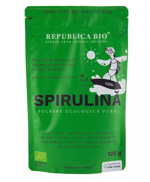REPUBLICA BIO SPIRULINA PULBERE ECOLOGICA PURA 125G, [],axafarm.ro