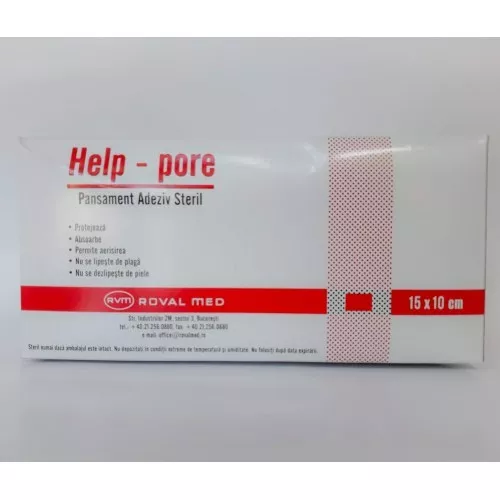 ROVAL MED PANSAMENT ADEZIV 15X10CM, [],axafarm.ro