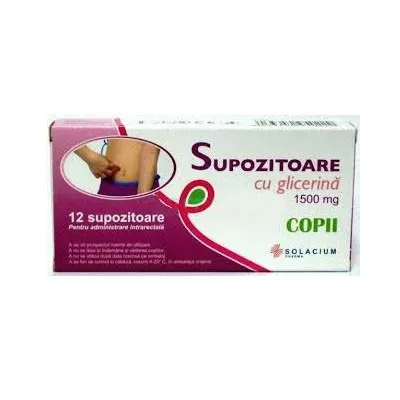 SOLACIUM SUPOZITOARE GLICERINA COPII 12SUP, [],axafarm.ro