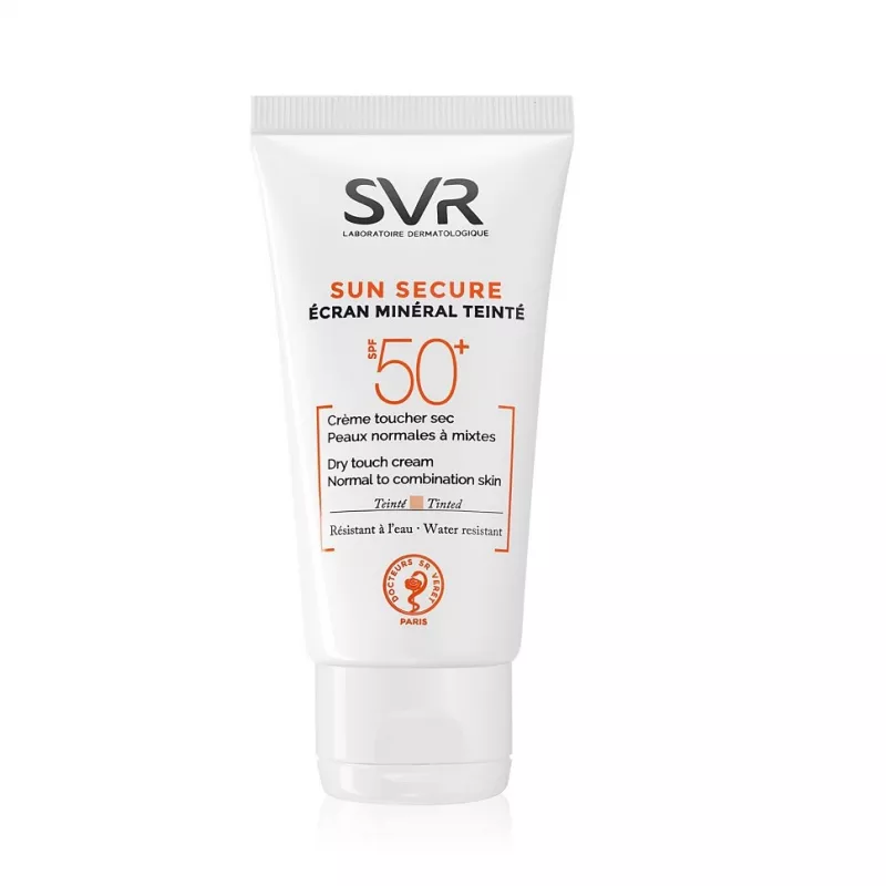 SVR SUN SECURE ECRAN MINERAL SPF 50+ PIELE NORMALA SPRE MIXTA 50ML, [],axafarm.ro