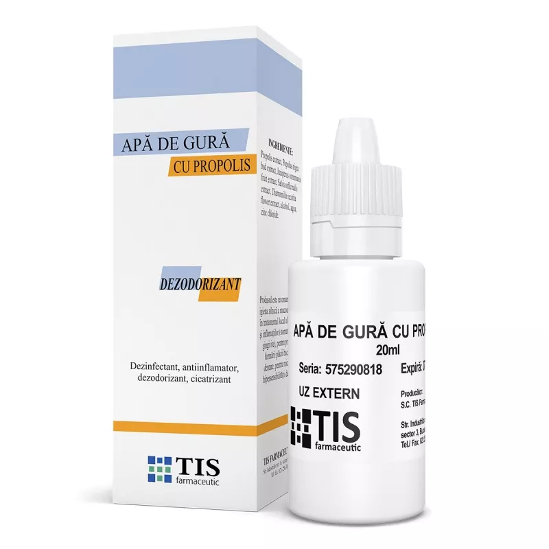 TIS APA DE GURA CU PROPOLIS 20 ML, [],axafarm.ro