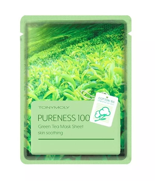 TONYMOLY MASCA CU EFECT CALMANT CU CEAI VERDE , PURENESS, [],axafarm.ro