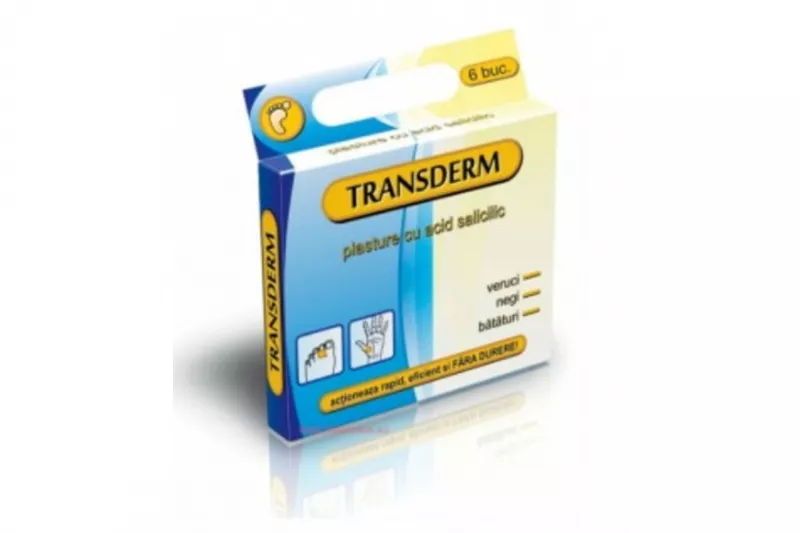 TRANSDERM PLASTURI NEGI SI BATATURI 6 BUC, [],axafarm.ro