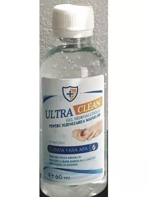 ULTRA CLEAN HEL HIDROALCOLIC PENTRU IGIENIZAREA MAINILOR 60ML, [],axafarm.ro