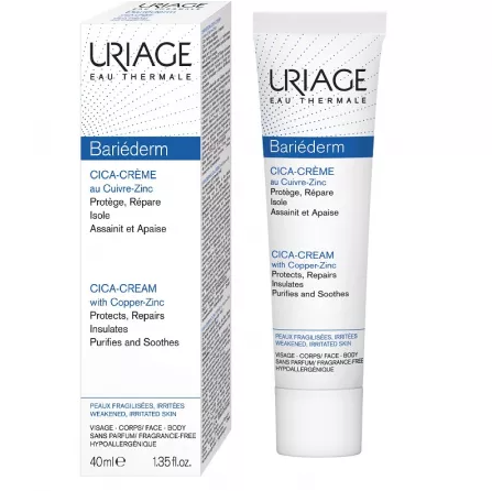 URIAGE BARIEDERM CICA CREMA REPARATOARE 40ML, [],axafarm.ro