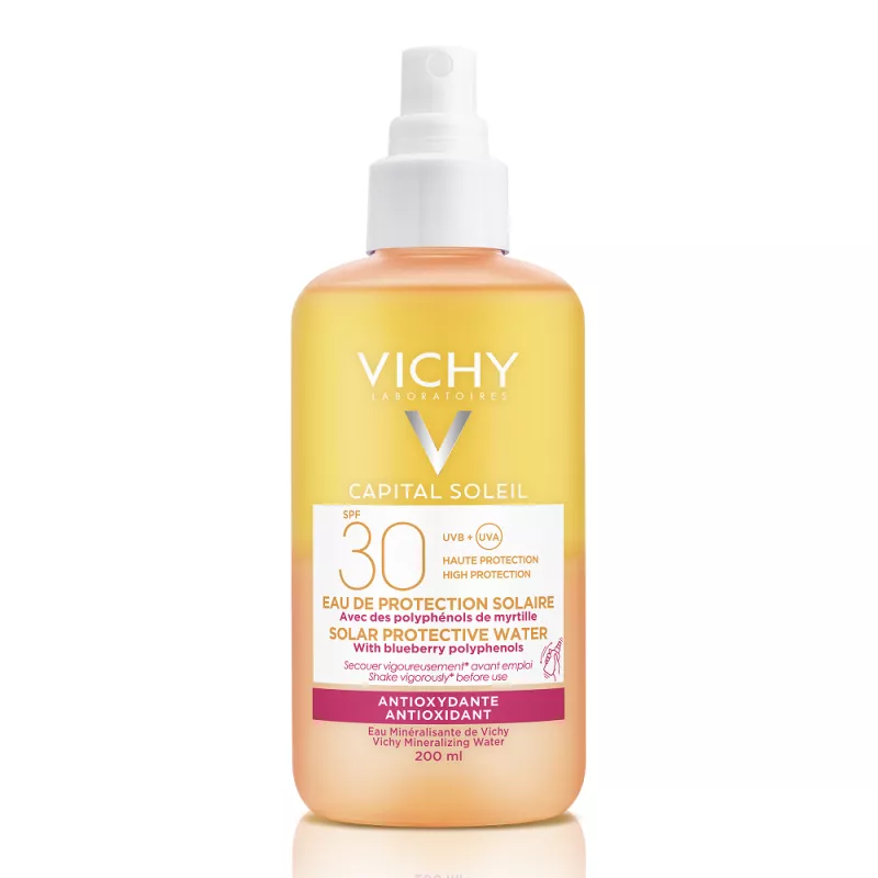 VICHY CAPITAL SOLEIL APA CU PROTECTIE SOLARA ANTIOXIDANTA  SPF30 200ML, [],axafarm.ro