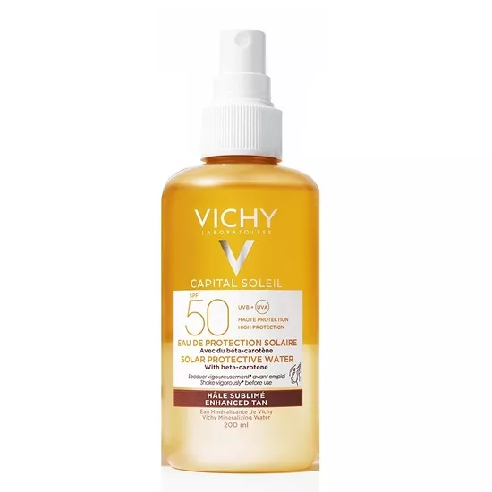VICHY CAPITAL SOLEIL APA PROTECTIE SOLARA SPF 50 PT BRONZ SPORIT 200ML, [],axafarm.ro