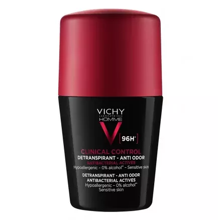 VICHY DEO ROLL ON ANTITRANSPIRANT CLINICAL CONTROL 96H 50ML, [],axafarm.ro