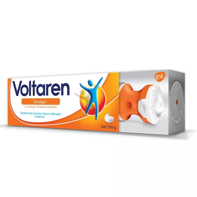 VOLTAREN EMULGEL 11,6 mg/g x 1 GEL 11,6 mg/g GLAXOSMITHKLINE CONS, [],axafarm.ro