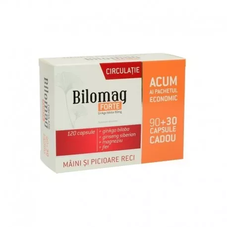 ZDROVIT BILOMAG FORTE CIRCULATIE 90CAPS CADOU 30CAPS, [],axafarm.ro