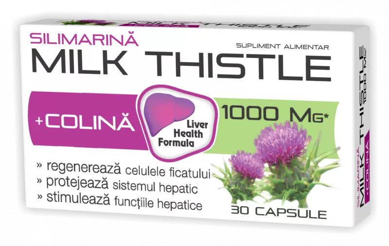 ZDROVIT SILIMARINA MILK THISTLE COLINA 30CAPS, [],axafarm.ro