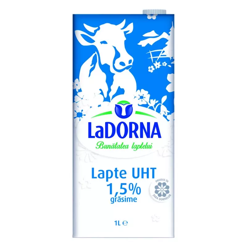 LAPTE UHT 1.5% GRASIME LA DORNA 1L, [],depozitcc.ro