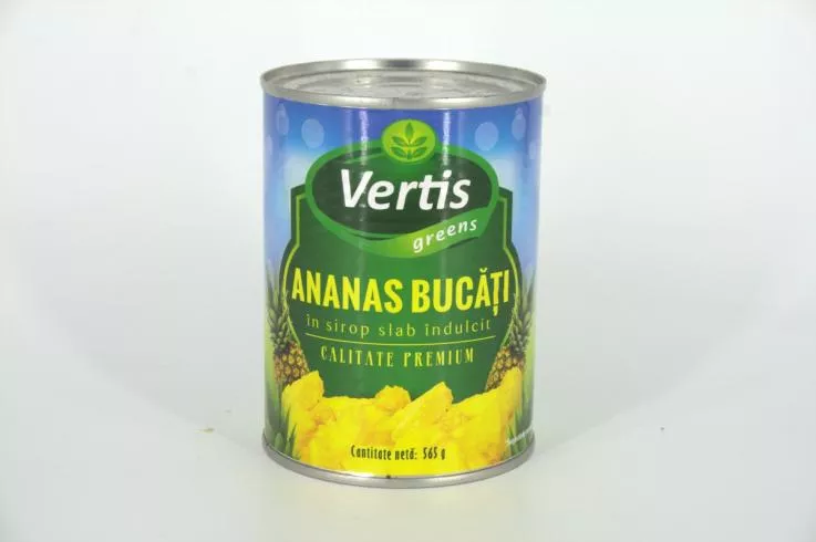 Compot COMPOT ANANAS BUCATI VERTIS 565G # 24 buc 126216 VERT...