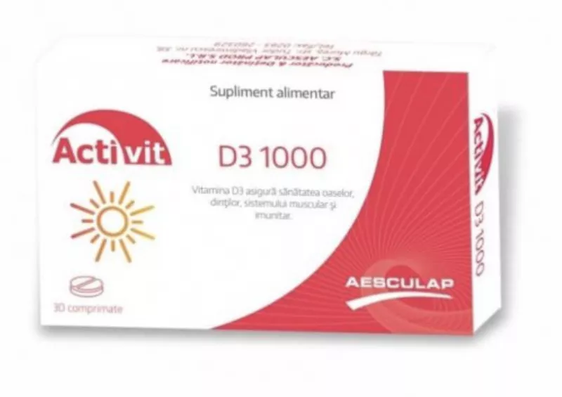 Activit D3 1000UI x 30cpr-Aesculap