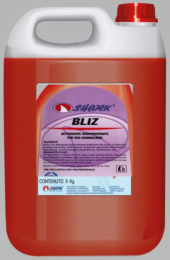 BLIZ 5 KG DETERGENT DETARTRANT PARFUM FLORAL SHARK, [],deterlife.ro