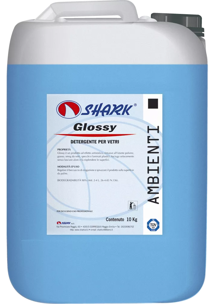 GLOSSY 10 KG DETERGENT GEAMURI SI SUPRAFETE SHARK, [],deterlife.ro