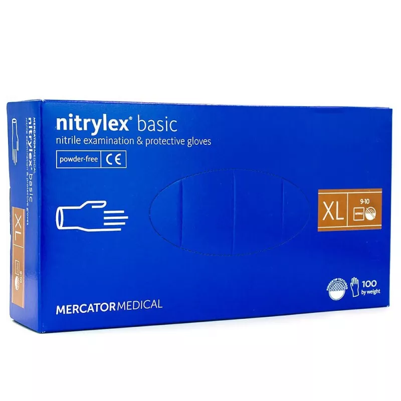 MERCATOR MANUSI NITRYLEX ALBASTRU 100 BUC/SET XL, [],deterlife.ro