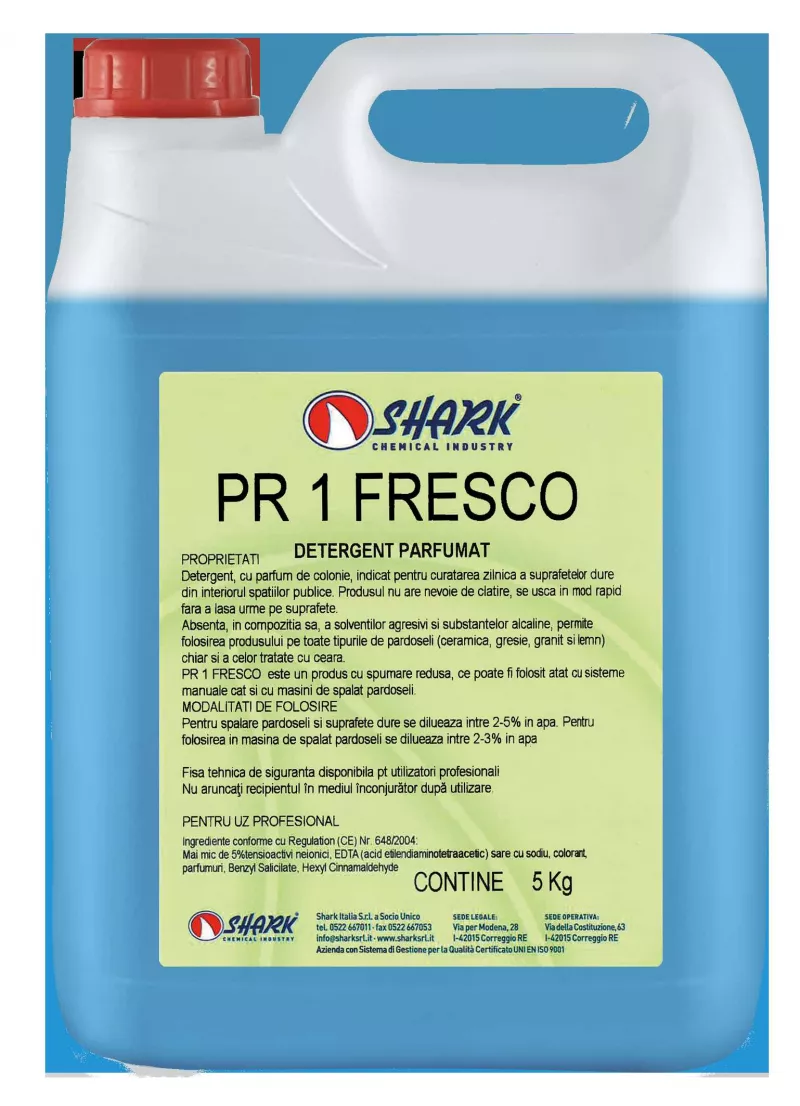PR 1 FRESCO DETERGENT PENTRU PARDOSELI PARFUMAT 5 KG SHARK, [],deterlife.ro