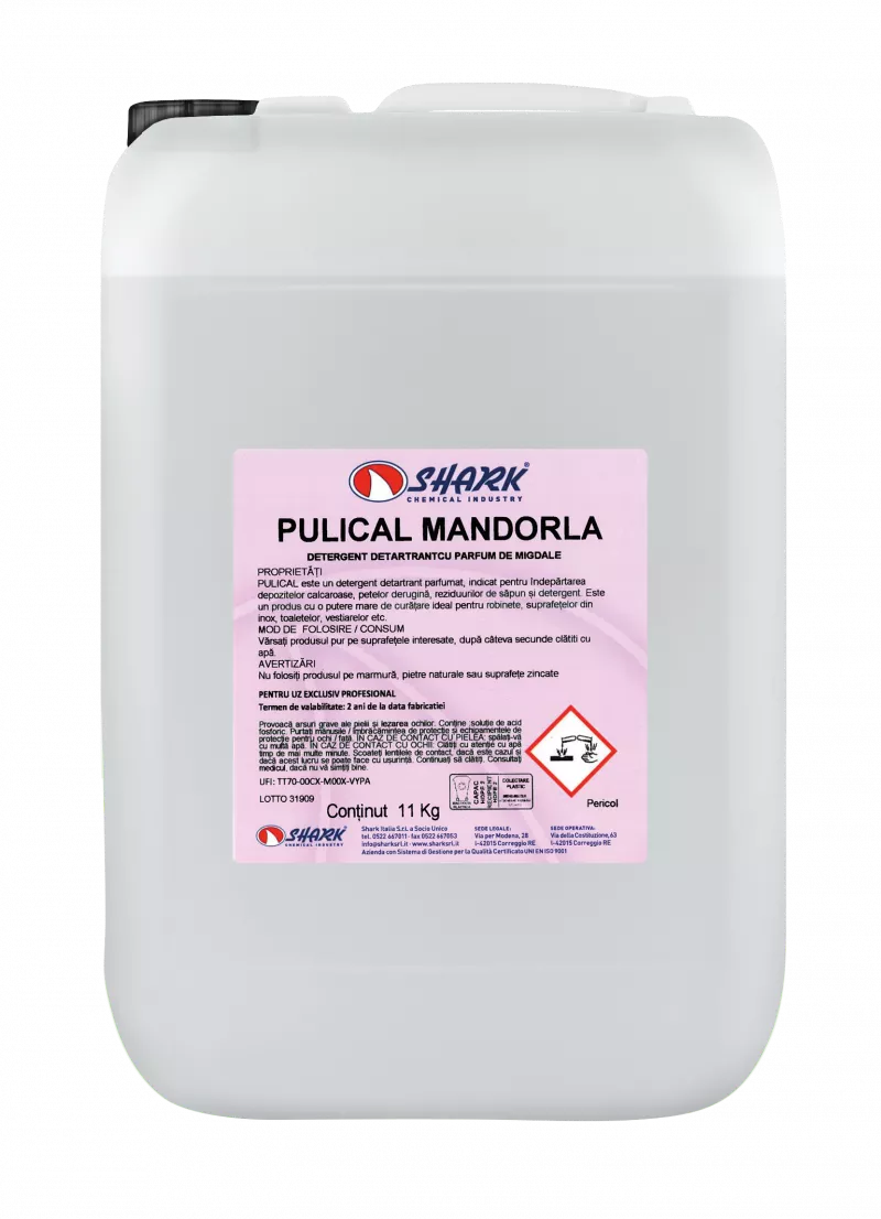 PULICAL 11  KG DETERGENT DETARTRANT CU PARFUM DE MIGDALE, [],deterlife.ro