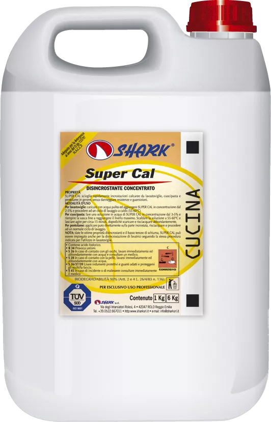 SUPER CAL KG 6 DETARTRANT LICHID CONCENTRAT SHARK, [],deterlife.ro