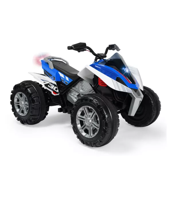 ATV electric pentru copii, Injusa, Quad Rage, 12V, model silentios, pornire cu cheie, frana electrica, 3 ani+ 1