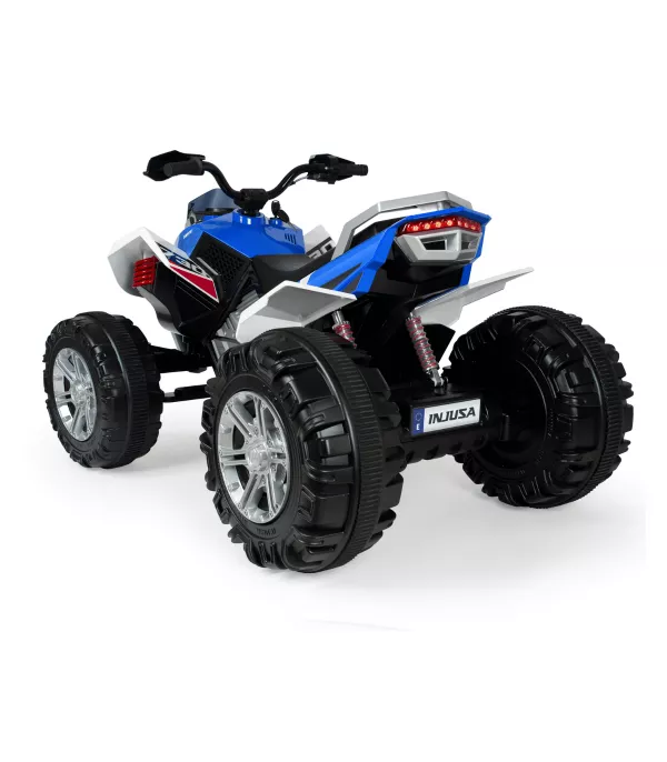 ATV electric pentru copii, Injusa, Quad Rage, 12V, model silentios, pornire cu cheie, frana electrica, 3 ani+ 3