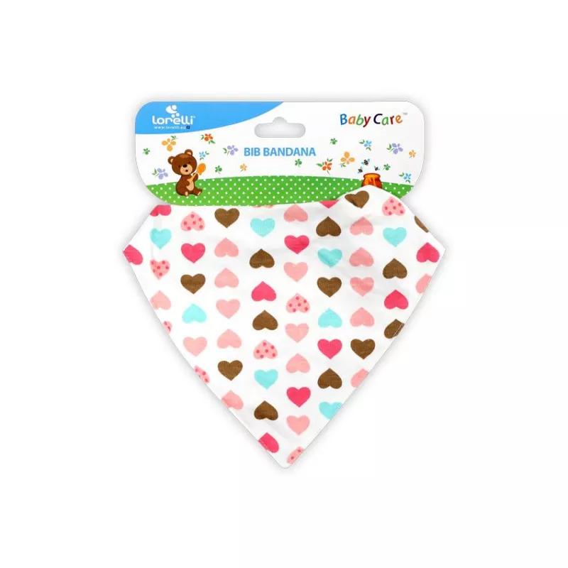 Baveta tip bandana, bumbac, culori fetite 2