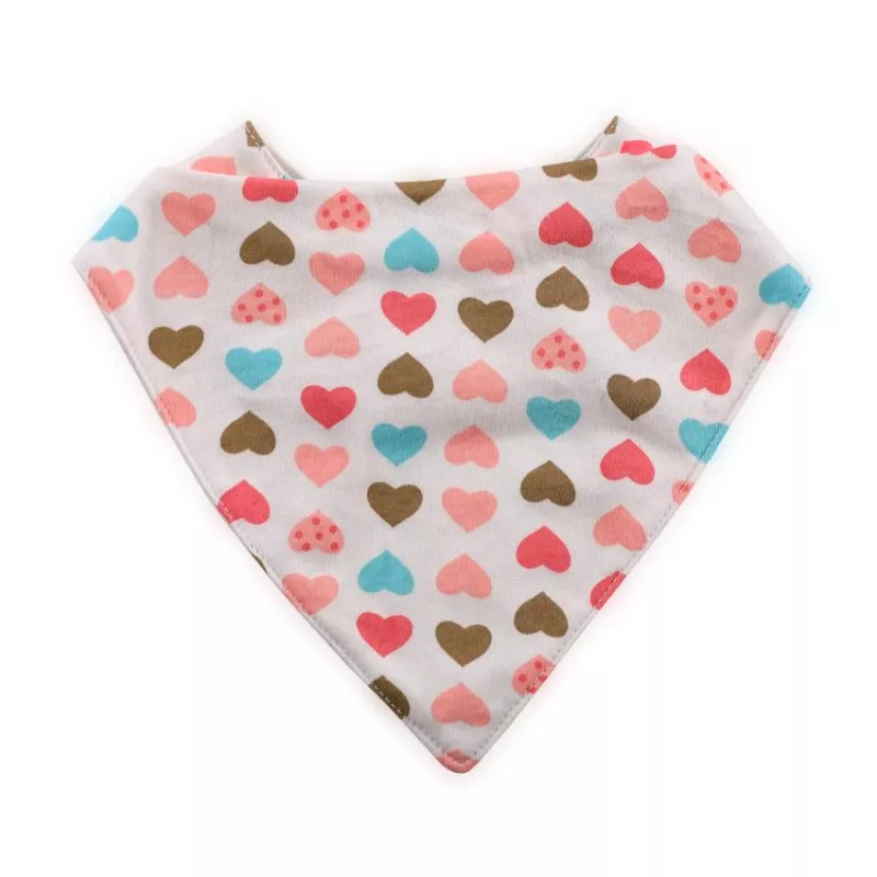 Baveta tip bandana, bumbac, culori fetite 3