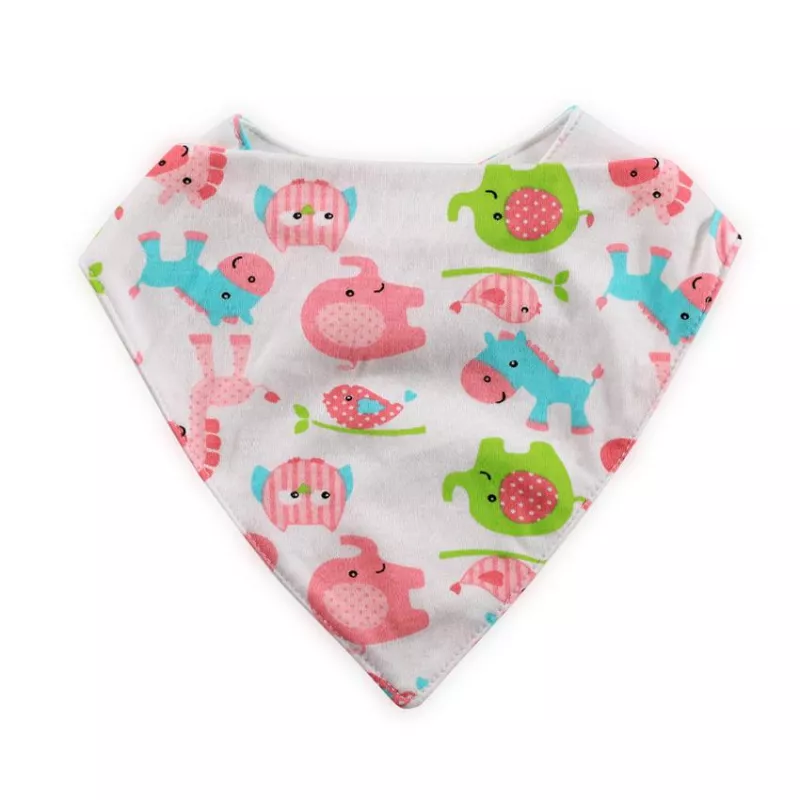 Baveta tip bandana, bumbac, culori fetite 4