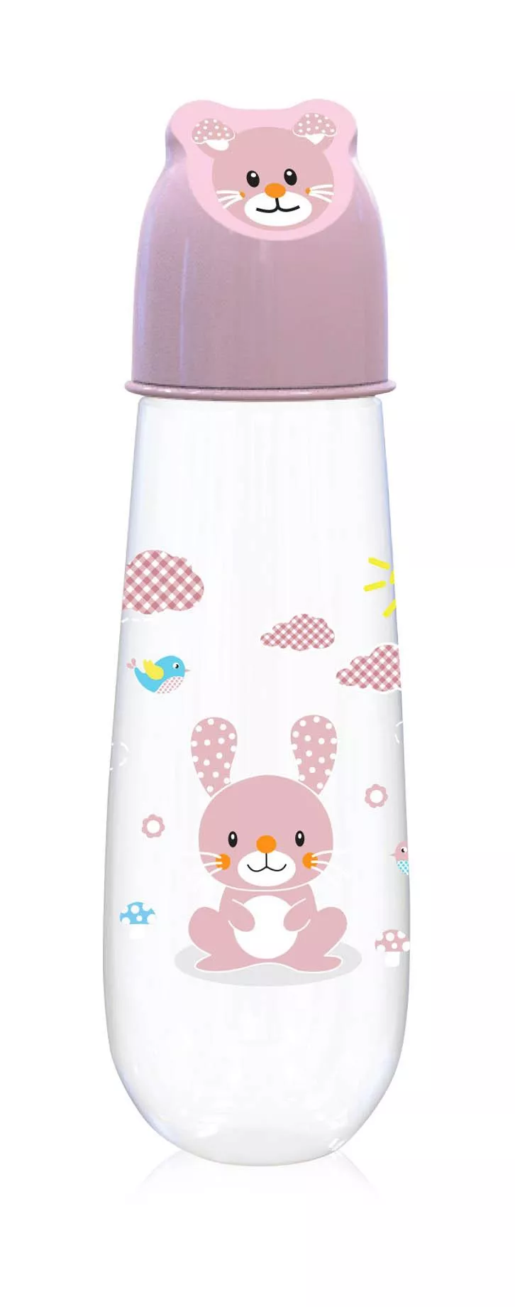Biberon Character Hood 250 ml Animale, Pink 1