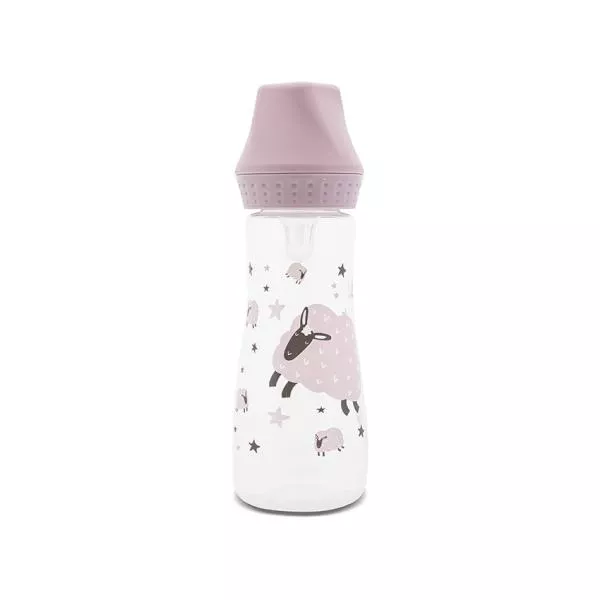 Biberon cu tetina moale din silicon, 0 luni+, 250 ml, My Friend, Mellow Rose 1