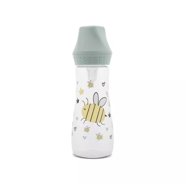 Biberon cu tetina moale din silicon, 0 luni+, 250 ml, My Friend, Iceberg Green 1