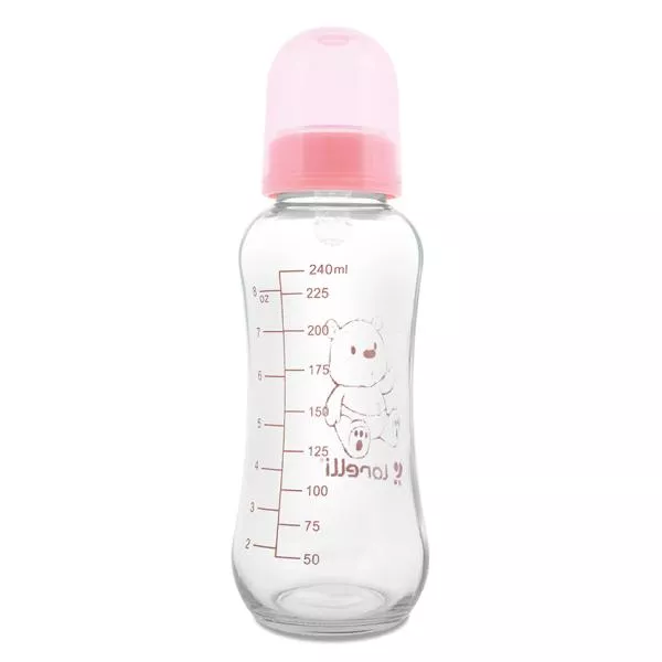 Biberon din sticla 240 ml, Blush Pink 1