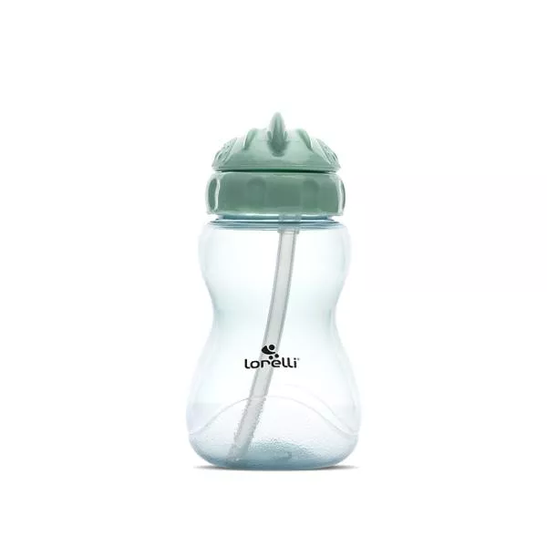 Biberon sport, cu pai moale si flexibil, capac de protectie rotativ, 275 ml, Green Blue 1