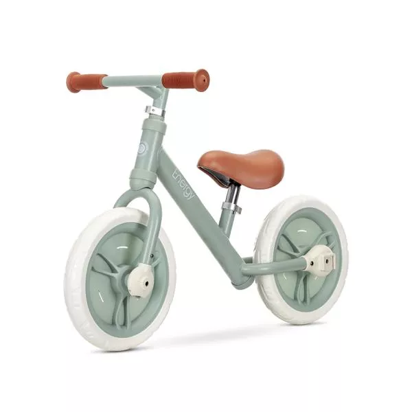 Bicicleta de echilibru 2in1, Energy, include pedale si roti auxiliare, potrivit 2-5 Ani, Green 4