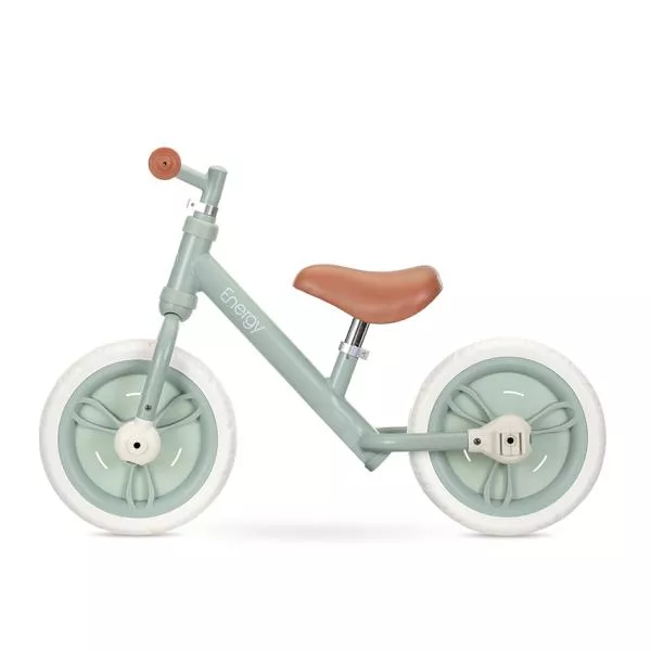 Bicicleta de echilibru 2in1, Energy, include pedale si roti auxiliare, potrivit 2-5 Ani, Green 6