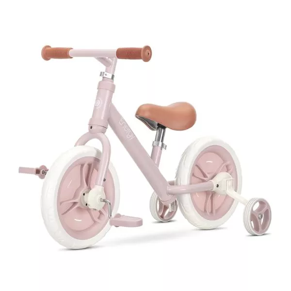 Bicicleta de echilibru 2in1, Energy, include pedale si roti auxiliare, potrivit 2-5 Ani, Pink 1