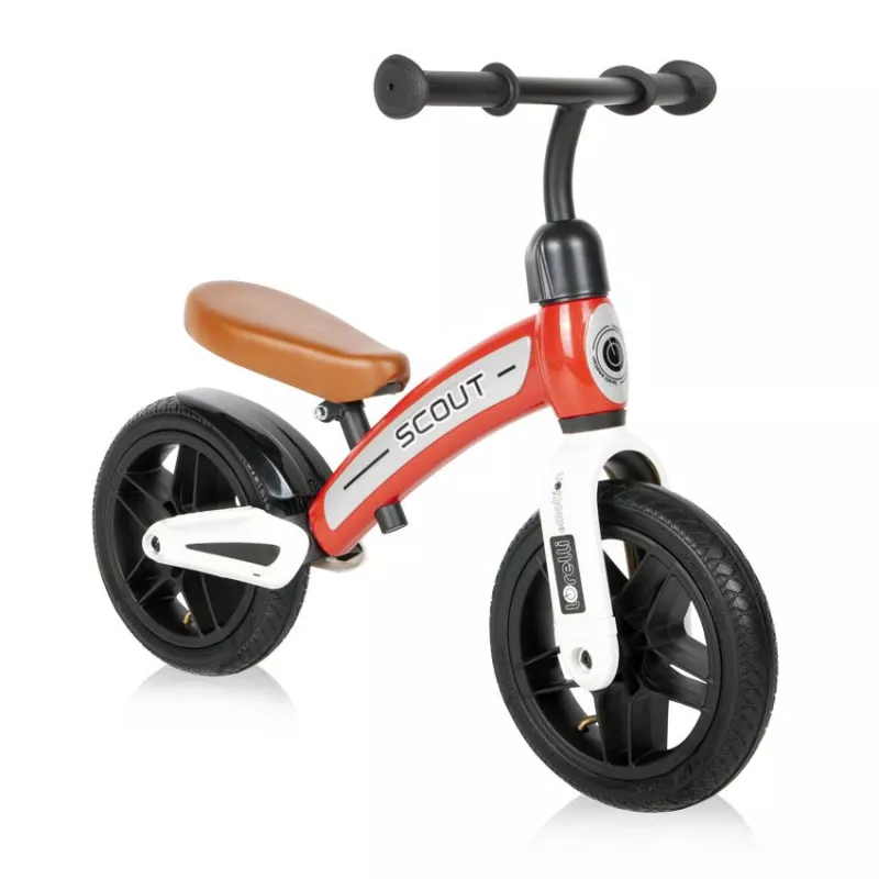 Bicicleta de echilibru Scout Air, roti cu camera si cauciuc, de la 2 ani pana la 4 ani, sa reglabila, Rosu 1