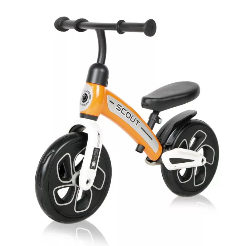 Bicicleta de echilibru Scout, de la 2 ani pana la 4 ani, roti mari, sa reglabila, Portocaliu 1