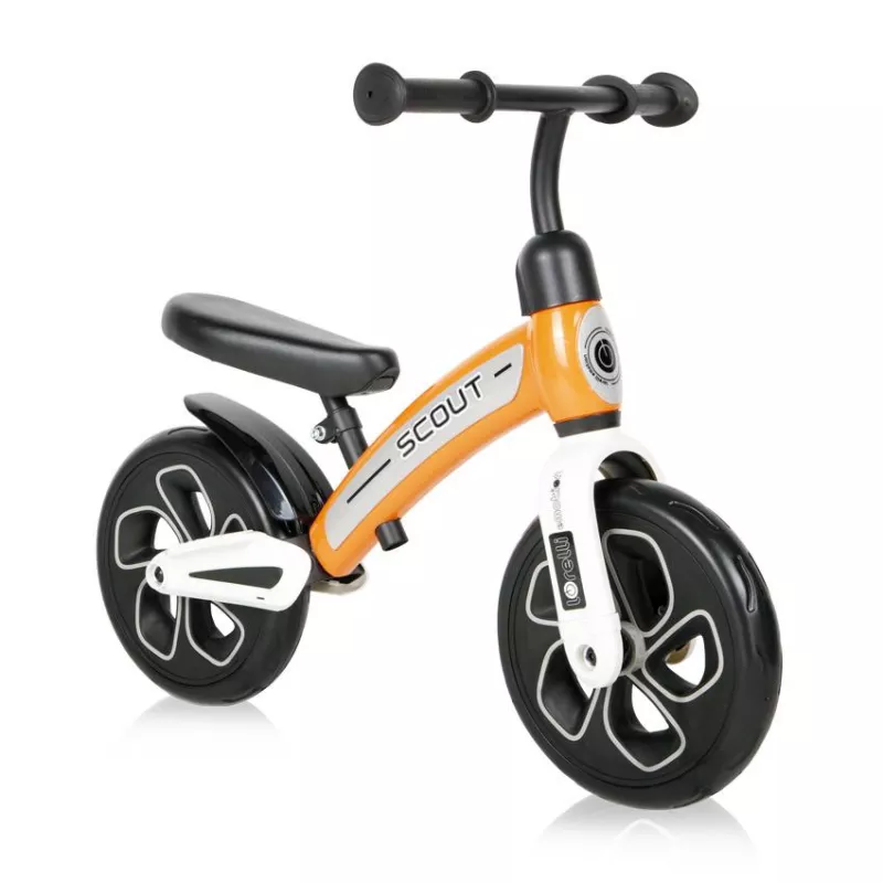 Bicicleta de echilibru Scout, de la 2 ani pana la 4 ani, roti mari, sa reglabila, Portocaliu 2