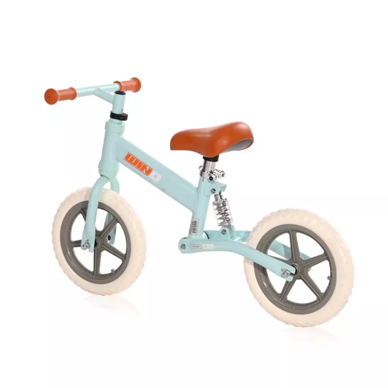 Bicicleta de echilibru Wind, de la 2 ani pana la 5 ani, cadru cu amortizor, roti mari, sa reglabila, Albastru deschis 2