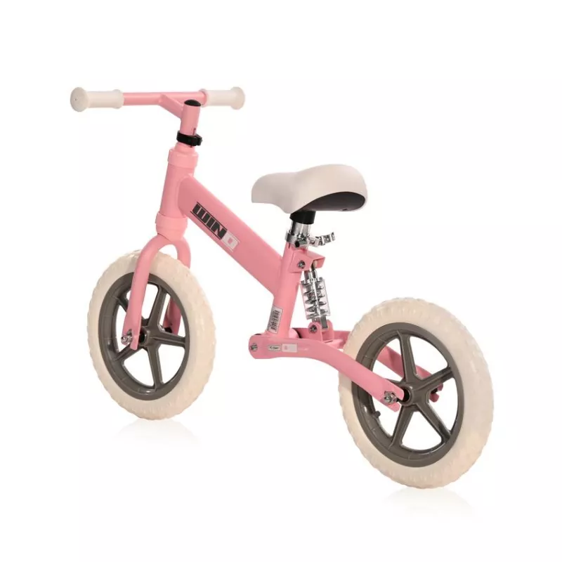 Bicicleta de echilibru Wind, de la 2 ani pana la 5 ani, cadru cu amortizor, roti mari, sa reglabila, Roz deschis 2
