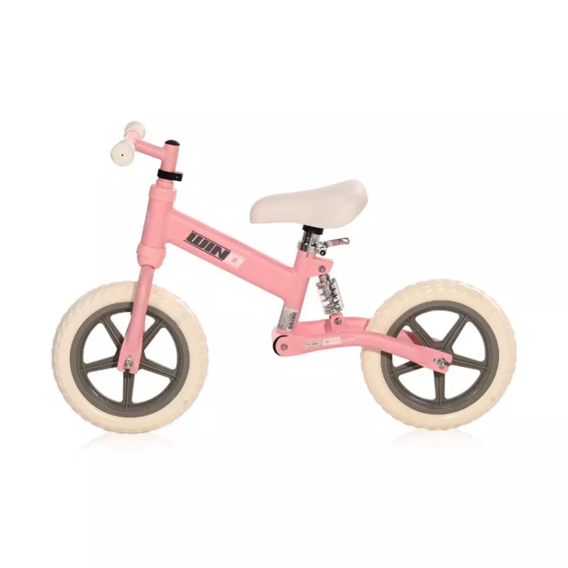 Bicicleta de echilibru Wind, de la 2 ani pana la 5 ani, cadru cu amortizor, roti mari, sa reglabila, Roz deschis 3