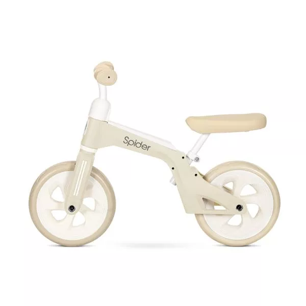 Bicicleta de tranzitie pentru copii, Spider, fara pedale, roti mari, Beige 2