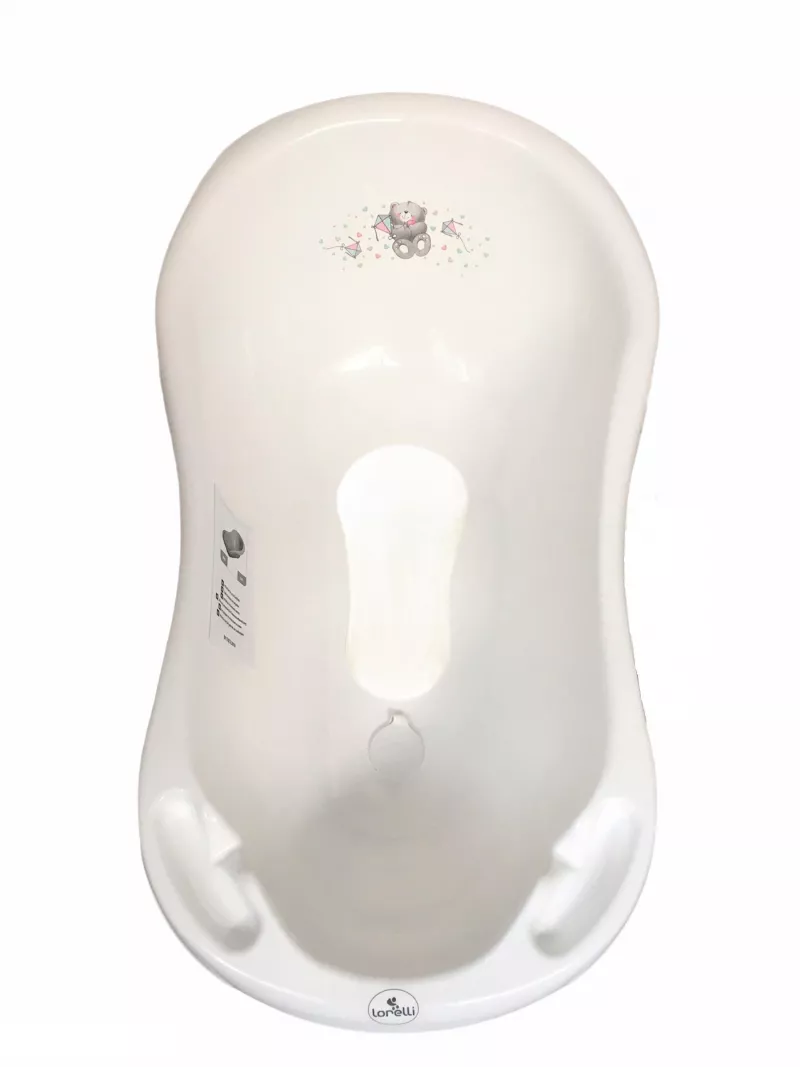 Cada 84 cm cu dop de scurgere si baza antialunecare, Bear White 2