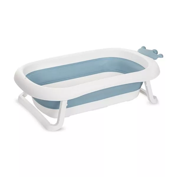 Cadita pliabila pentru bebelusi, 83 cm, cu dop de scurgere, Royal, Nordic Blue 1