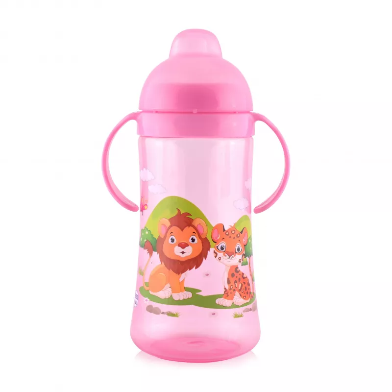 Cana sport cu manere, 9 luni+, 330 ml, Pink 1