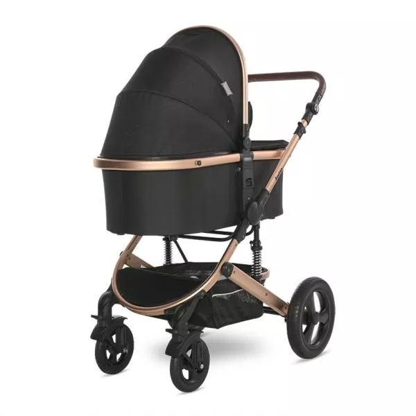 Carucior  Boston, de la 0 luni pana la 4 ani, maxim 22 kg, landou separat,  cadru din aluminiu, cos auto optional, Black 5