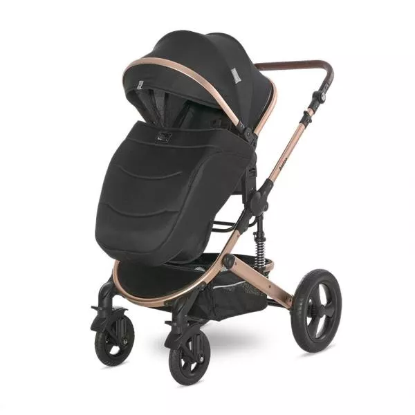 Carucior  Boston, de la 0 luni pana la 4 ani, maxim 22 kg, landou separat,  cadru din aluminiu, cos auto optional, Black 7